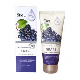 EKEL Grape Natural Clean Peeling Gel/ Пилинг-скатка для лица с экстрактом винограда 100 мл.